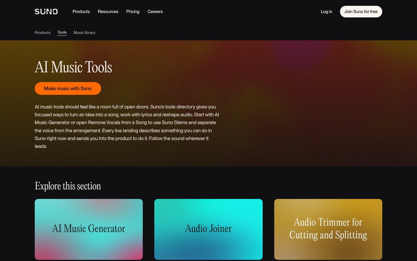 Suno ai music tools