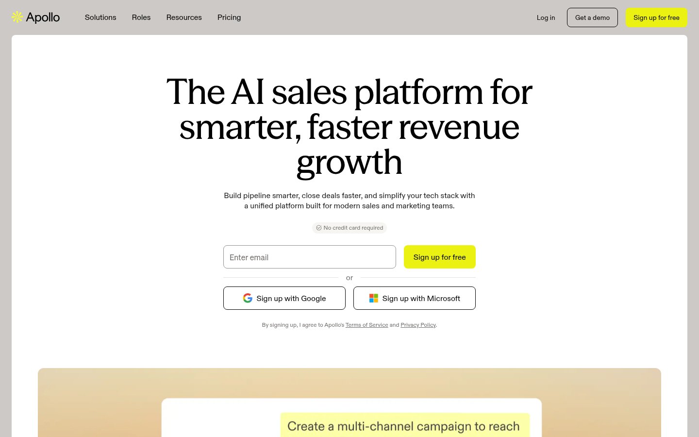 Apollo.io screenshot