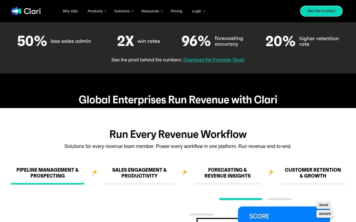 Clari screenshot