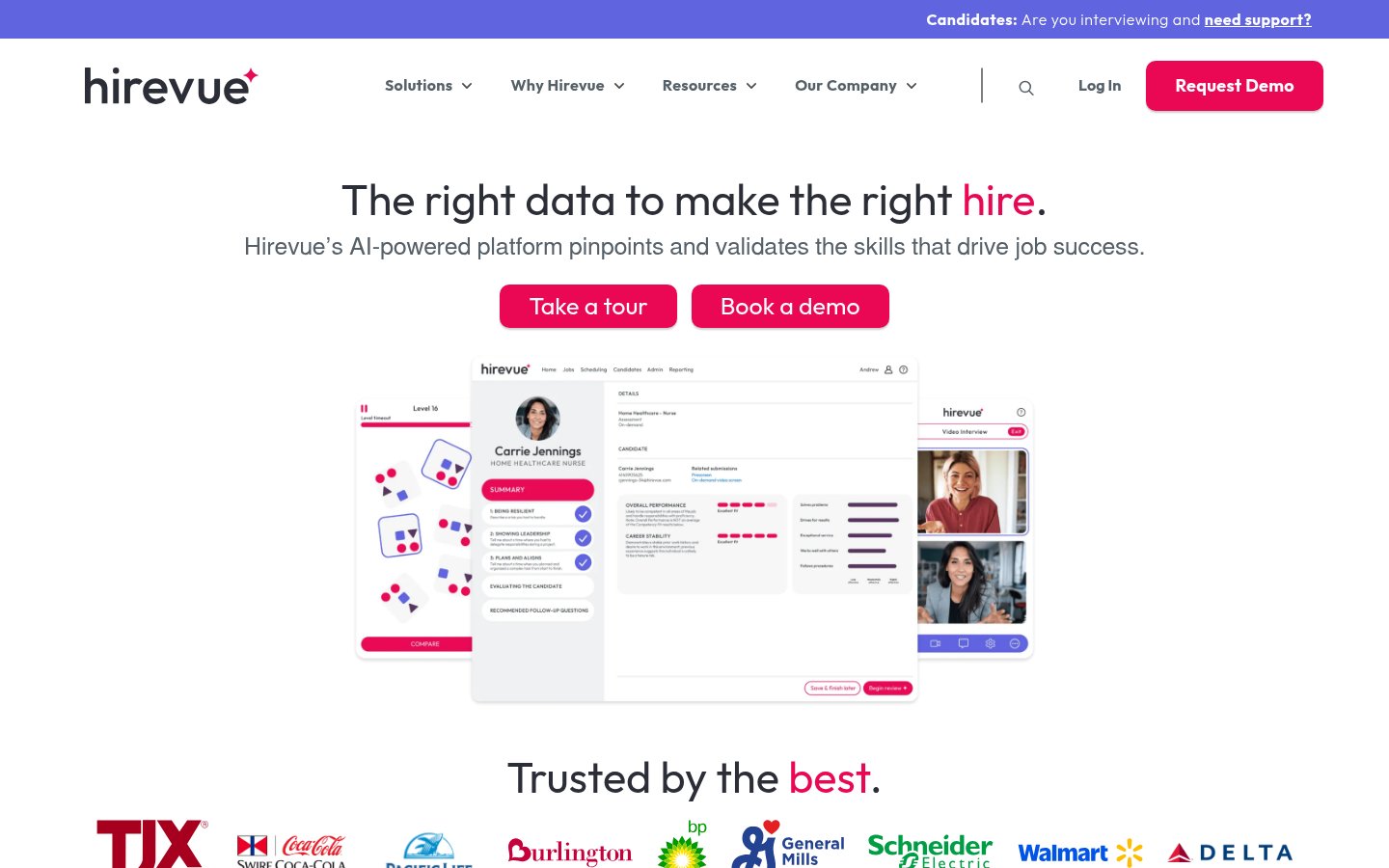 HireVue screenshot