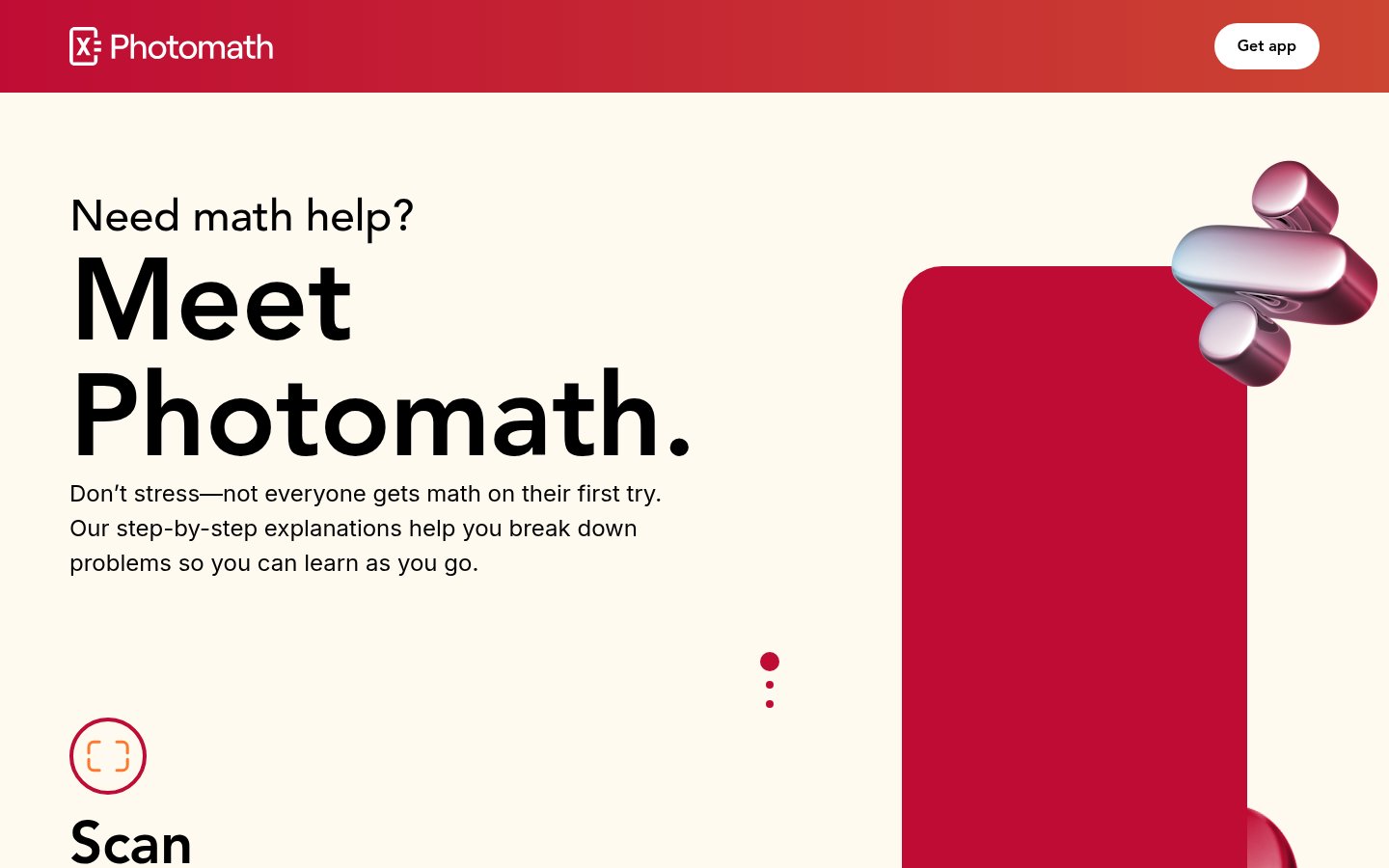 Photomath screenshot