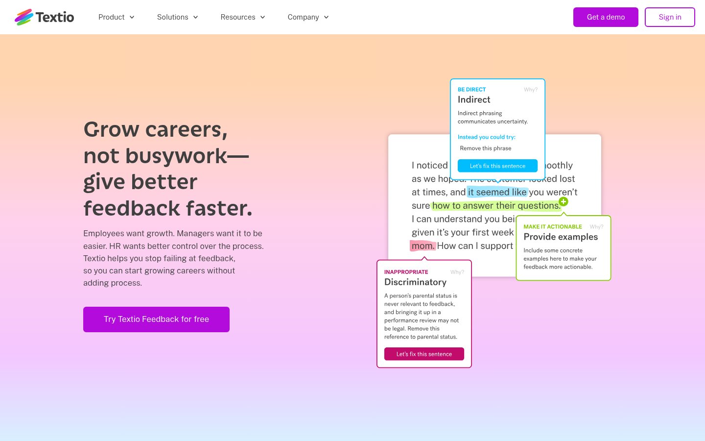 Textio screenshot
